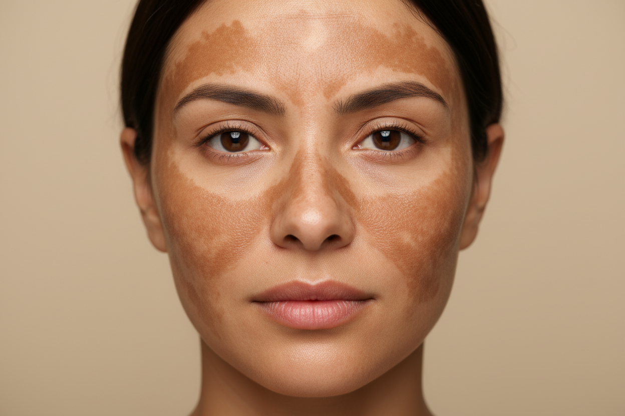 gezicht met melasma