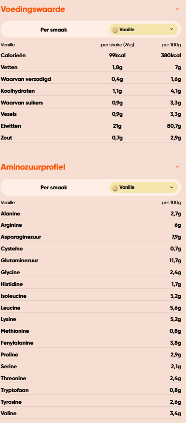 Proteine Shake Vanille